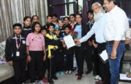 पदक विजेताओं को खेल मंत्री ने किया सम्मानित