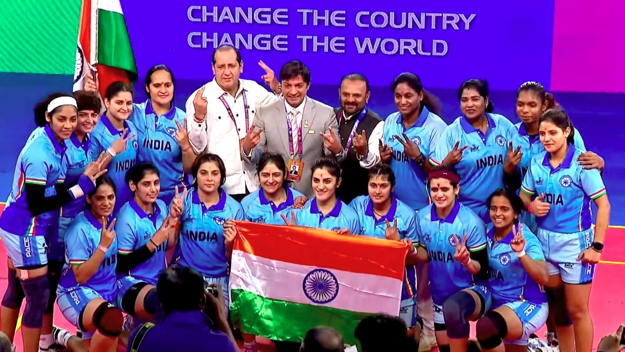 लगातार दूसरी बार विश्व विजेता बनी भारतीय महिला कबड्डी टीम, चीनी ताइपे को 35-28 से हराया