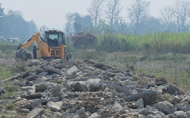 डोईवाला में मारखम ग्रांट से खेरी तक एमडीडीए का एक्शन, 77 बीघा अवैध प्लॉटिंग पर चला बुलडोजर
