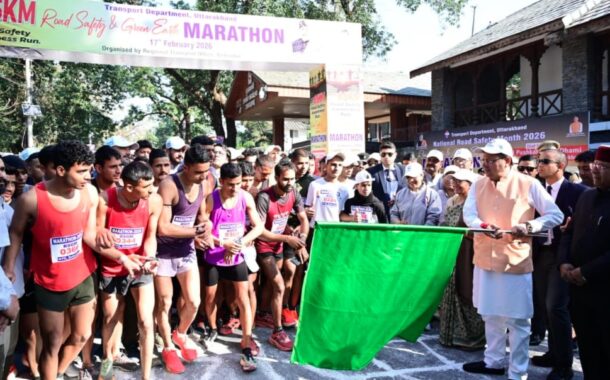 सड़क सुरक्षा और पर्यावरण संरक्षण के संदेश के साथ आयोजित हुई 5 किमी दौड़