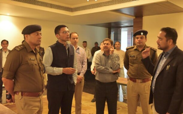 गृहमंत्री के दौरे से पहले डीएम सविन बंसल ने एसएसपी संग व्यवस्थाओं का किया स्थलीय निरीक्षण