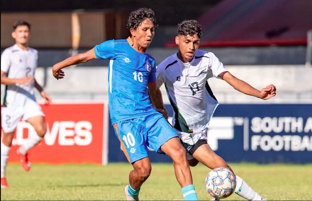 सैफ अंडर-20 चैंपियनशिप- भारत ने पाकिस्तान को 3-0 से हराकर सेमीफाइनल में बनाई जगह