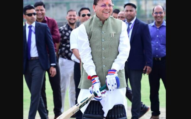 खिलाड़ियों के बीच उतरे सीएम धामी, खेल के जरिए दिया फिटनेस का संदेश