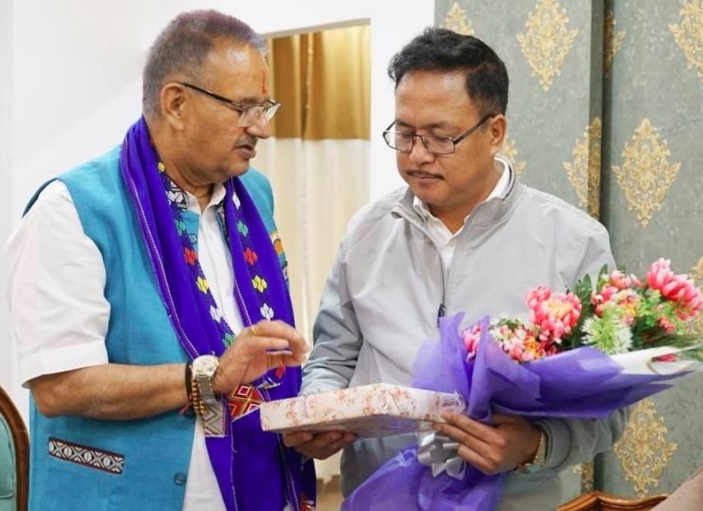 कृषि मंत्री गणेश जोशी ने अरुणाचल प्रदेश के कृषि मंत्री गेब्रियल डी. वांगसू से की शिष्टाचार भेंट