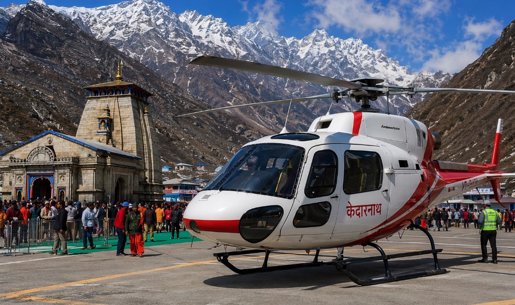 केदारनाथ हेली सेवा की ऑनलाइन बुकिंग आज से शुरू, शाम 6 बजे खुलेगा पोर्टल